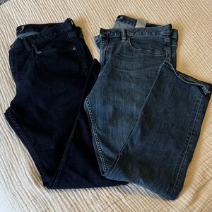 Men’s Banana Republic Slim Fit Dark and Medium Wash Jeans